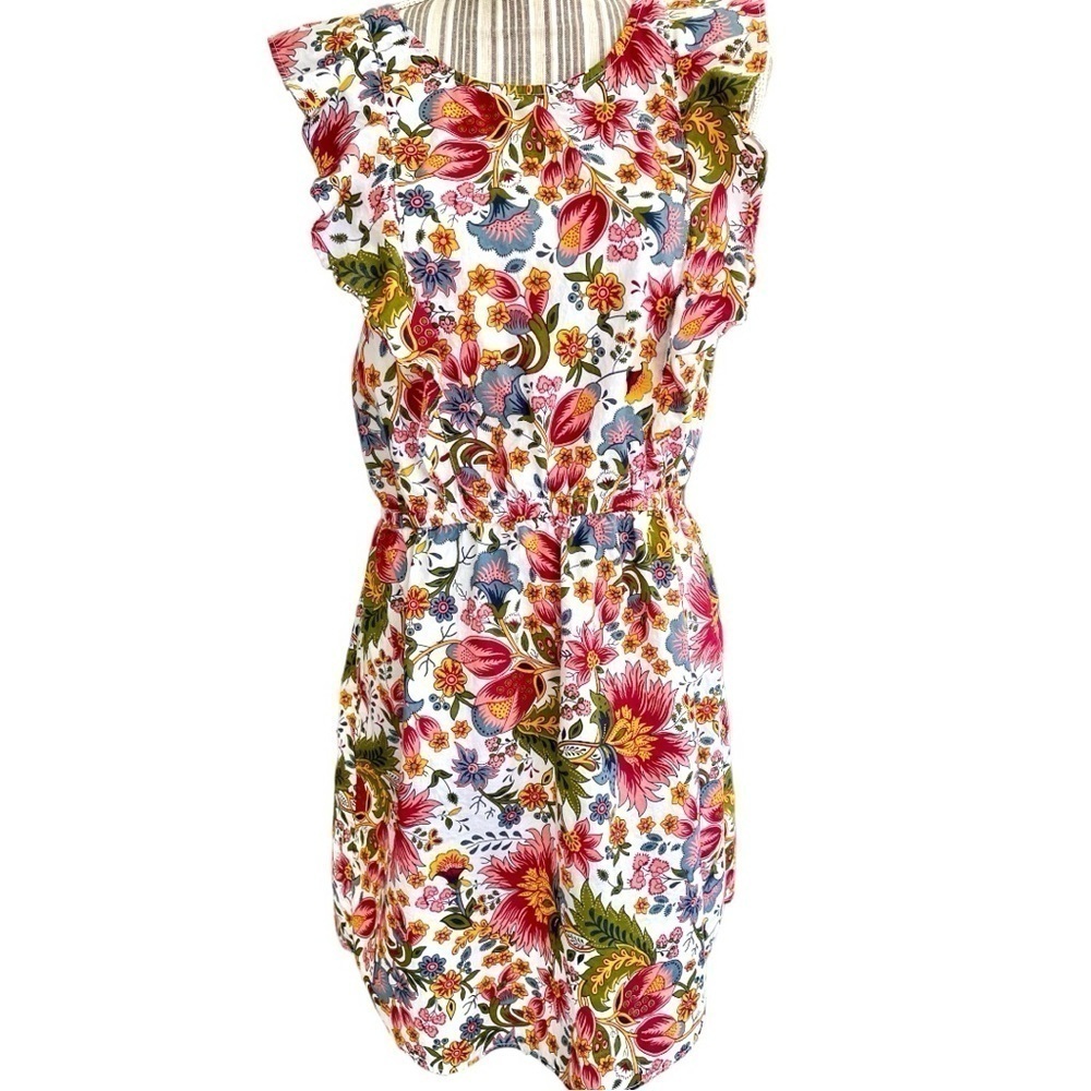 City Streets dress, 100% cotton, cute, casual style,ruffle detail front & back